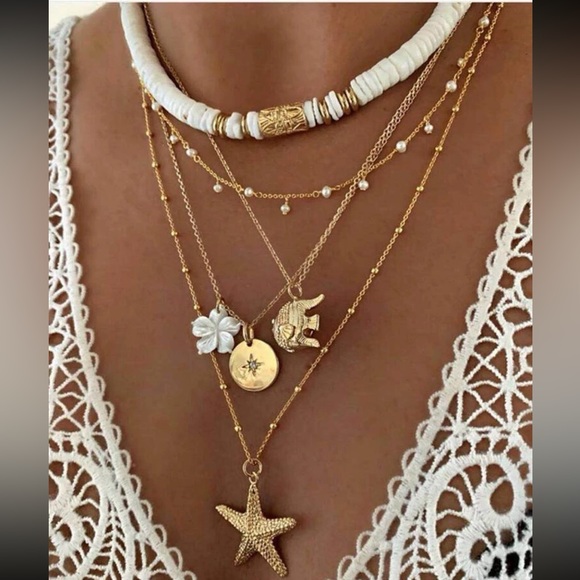 REVOLVE Jewelry - Bohemian multi layers necklace A352